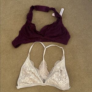 Body by Victoria Victoria’s Secret pair of bralettes Med. NWT